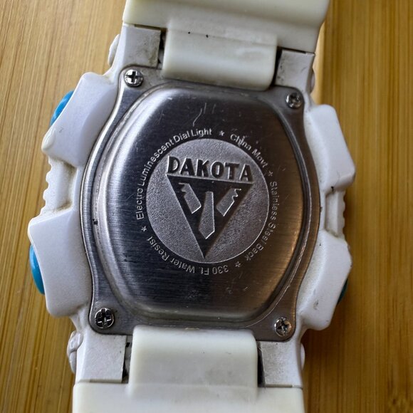 Dakota Large Digital Multifunction Sport Watch White/Baby Blue, 40mm - Picture 5 of 5